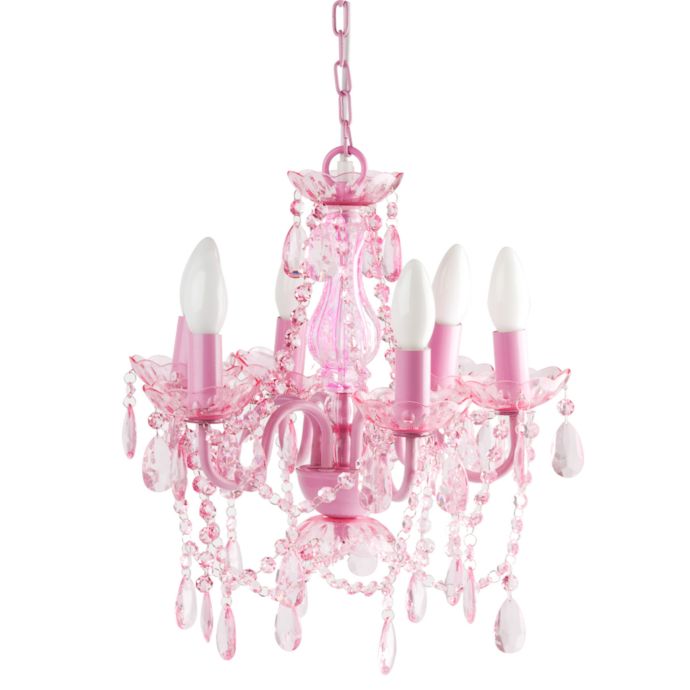 Gypsy Small 6-Light Chandelier Lamp in Pink | Bed Bath ...