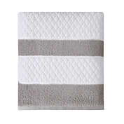 Wamsutta&reg; Hotel Border Bath Towel in Grey