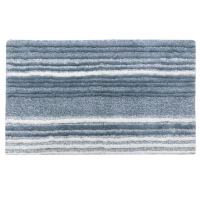 blue and white bath rug