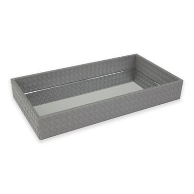 Home Basicshome Basics Chrome Vanity Tray In Grey Dailymail