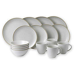 Gordon Ramsay by Royal Doulton® Maze Grill 16-Piece Dinnerware Set in Hammered White