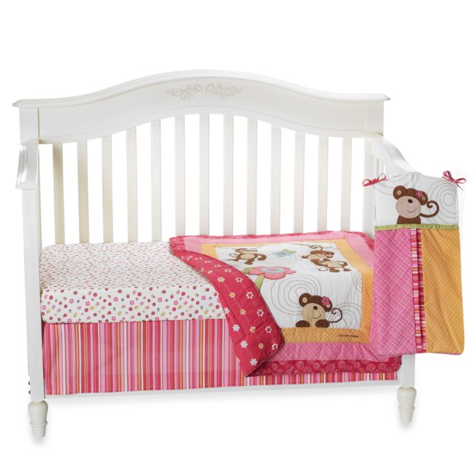 Cocalo Melanie The Monkey 4 Piece Crib Bedding Set Buybuy Baby