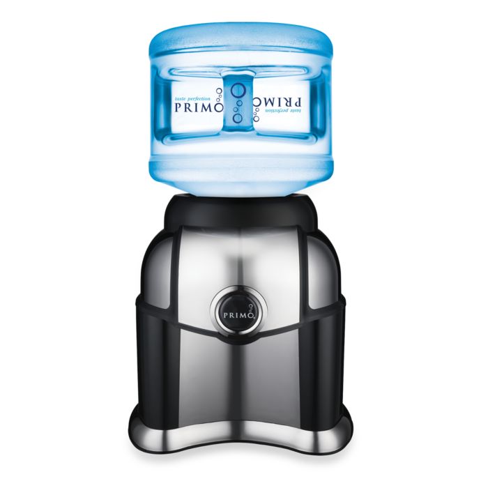 Primo Tabletop Bottled Water Dispenser In Black With Chrome Bed