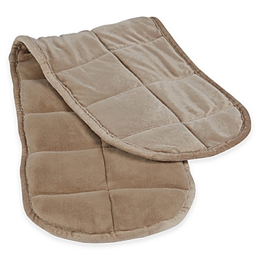 Therapedic&reg; Weighted Neck Wrap in Taupe. View a larger version of this product image.