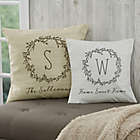 Alternate image 1 for Personalized Farmhouse Floral Throw Pillow