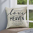 Alternate image 0 for Personalized Heaven In Our Home 14-Inch Memorial Throw Pillow