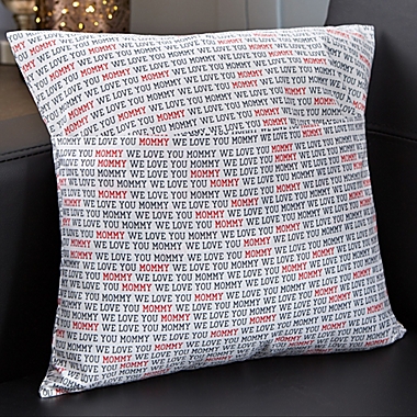 Personalized Love You This Much Photo Throw Pillow. View a larger version of this product image.