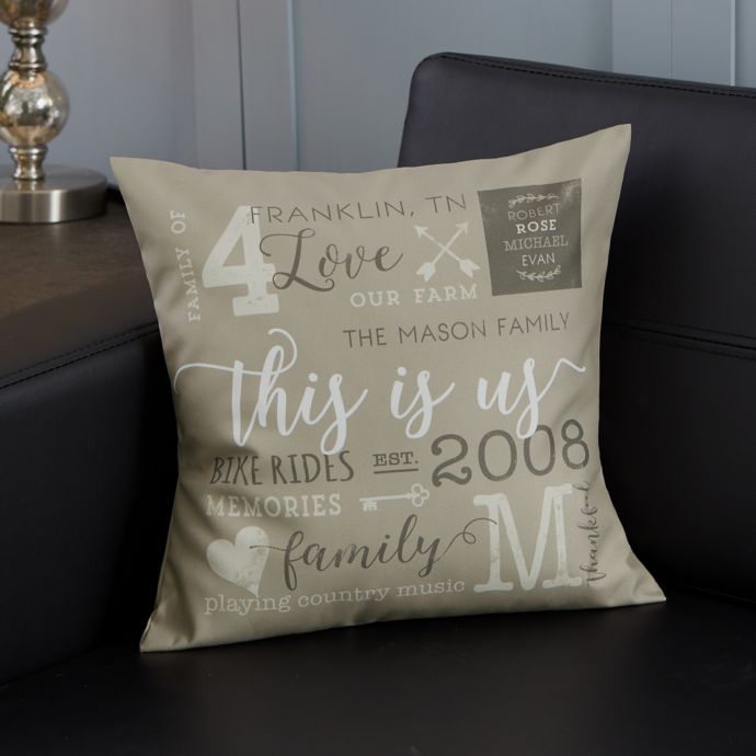 Personalized This Is Us Throw Pillow Bed Bath & Beyond