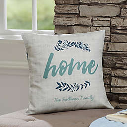 Personalized Cozy Home Throw Pillow