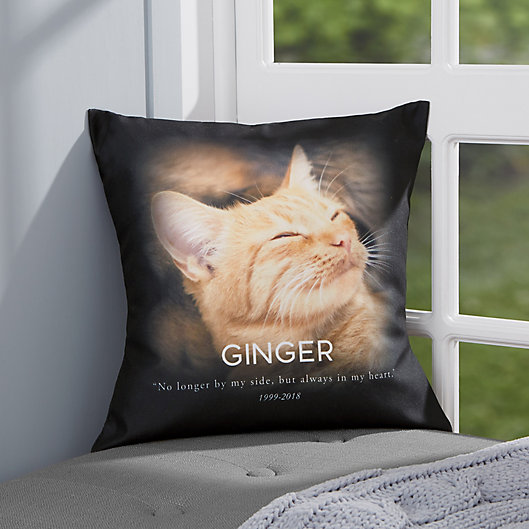 Alternate image 1 for Personalized Pet Memorial Throw Pillow