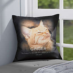 Personalized Pet Memorial Throw Pillow