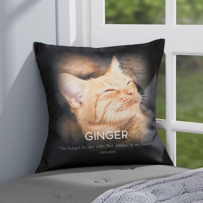 pet photo memorial pillow