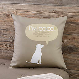 Personalized Pet Life Throw Pillow