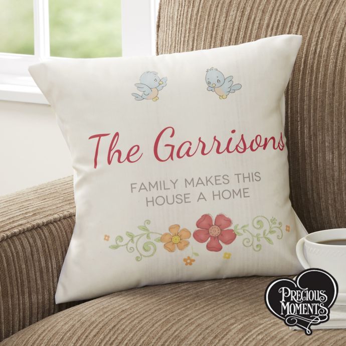 Personalized Precious Moments Floral Throw Pillow Bed Bath Beyond