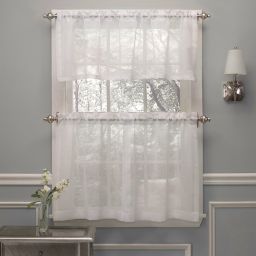 Colorful Cute Fower Pattern Kitchen Window Curtains crushed voile window curtain tier pair