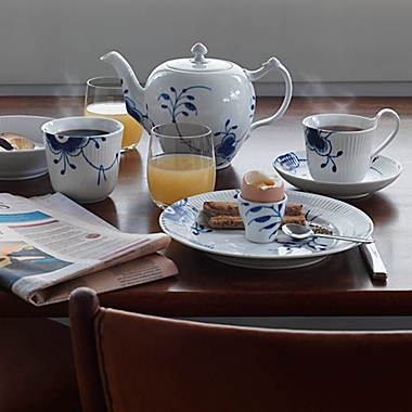 Royal Copenhagen Fluted Mega Dinnerware Collection in Blue. View a larger version of this product image.