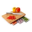 Alternate image 1 for Quirky&reg; Mocubo One Stop Chop Bamboo Cutting Board with Storage Containers