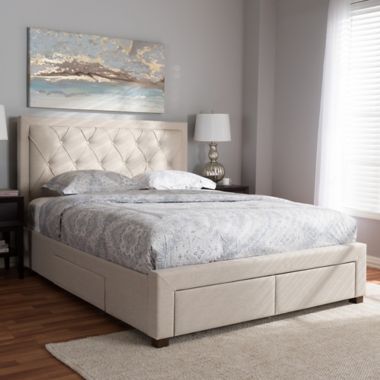 Baxton Studio Aurelie Upholstered Storage Bed. View a larger version of this product image.