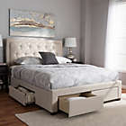 Alternate image 5 for Baxton Studio Aurelie Upholstered Storage Bed