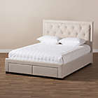 Alternate image 6 for Baxton Studio Aurelie Upholstered Storage Bed