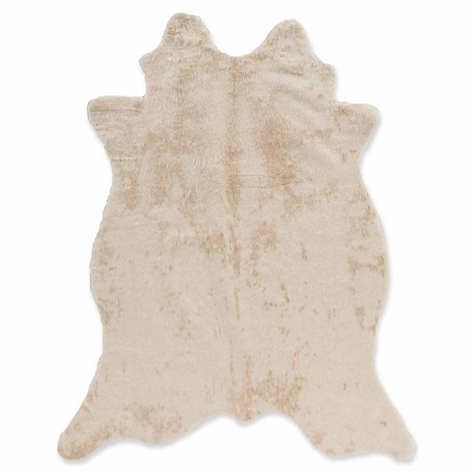 Linon Home Faux Cowhide 5 X 6 6 Area Rug In Ivory Bed Bath Beyond