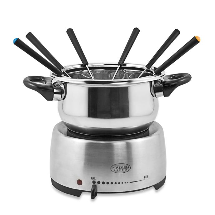 electric fondue pot set