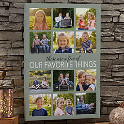 Personalized My Favorite Things 12-Inch x 18-Inch Photo Canvas Print