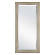 Rustic Grain Beveled Wide Frame 31.5-Inch x 65.5-Inch Floor Mirror