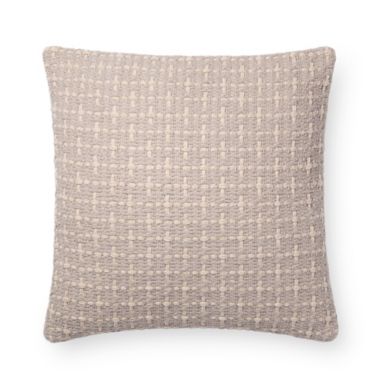 Magnolia Home Cordelia Square Throw Pillow in Grey. View a larger version of this product image.