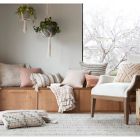 Alternate image 1 for Magnolia Home Cordelia Square Throw Pillow in Grey