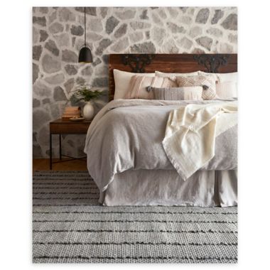 Magnolia Home Cordelia Square Throw Pillow in Grey. View a larger version of this product image.