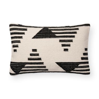 Magnolia Home Trice Square Throw Pillow in Black/White. View a larger version of this product image.