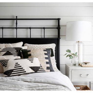 Magnolia Home Trice Square Throw Pillow in Black/White. View a larger version of this product image.