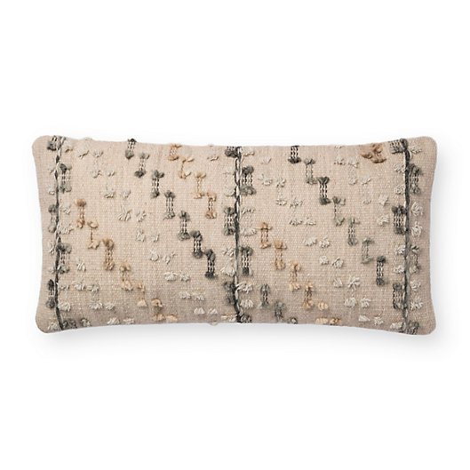 Alternate image 1 for Magnolia Home Percy Oblong Throw Pillow in Grey