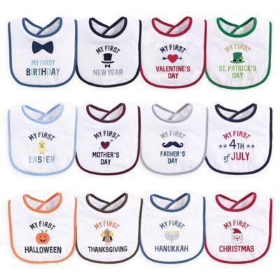 hudson baby holiday bibs