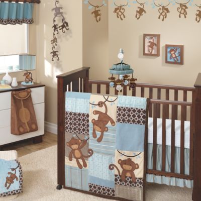 lambs and ivy monkey crib bedding