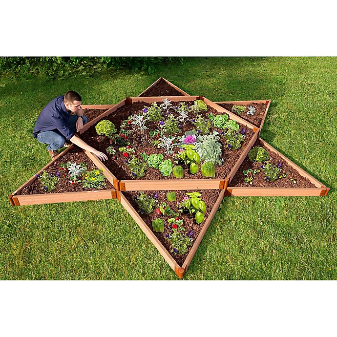 Frame It All 12 Foot X 12 Foot Star Raised Garden Bed Bed Bath