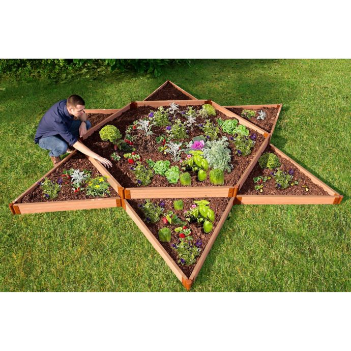 Frame It All 12 Foot X 12 Foot Star Raised Garden Bed Bed Bath