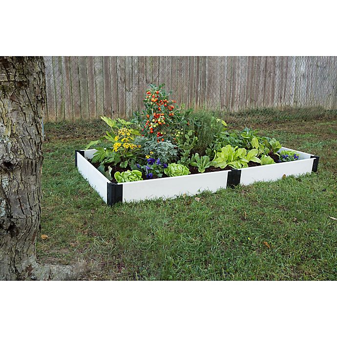 Frame It All 4 Foot X 8 Foot Raised Garden Bed In White Bed Bath