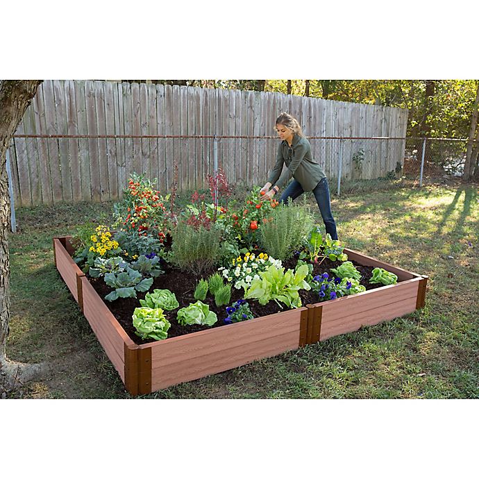 Frame It All 8 Foot X 8 Foot Raised Garden Bed In Sienna Bed