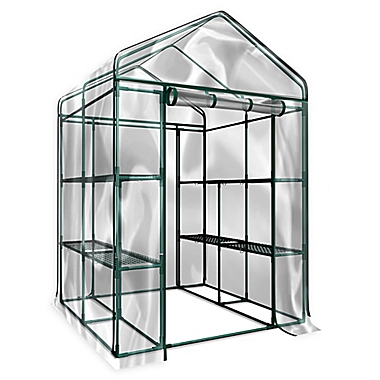Pure Garden 4-Foot 7-Inch x 6-Foot x 4-Inch 12-Tier Walk-In Greenhouse. View a larger version of this product image.