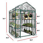 Alternate image 5 for Pure Garden 4-Foot 7-Inch x 6-Foot x 4-Inch 12-Tier Walk-In Greenhouse