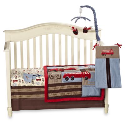 fire truck nursery bedding