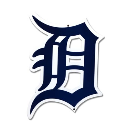 MLB Detroit Tigers Stylized D Logo 12-Inch x 12-Inch Laser Cut Street