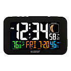 Alternate image 0 for La Crosse Technology Atomic Color LCD Alarm Clock in Black