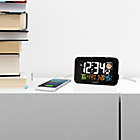 Alternate image 5 for La Crosse Technology Atomic Color LCD Alarm Clock in Black