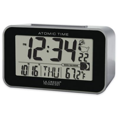 clock alarm atomic crosse technology temperature indoor bath bed digital bedbathandbeyond