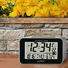 Alternate image 2 for La Crosse Technology Atomic Alarm Clock with Indoor Temperature in Black