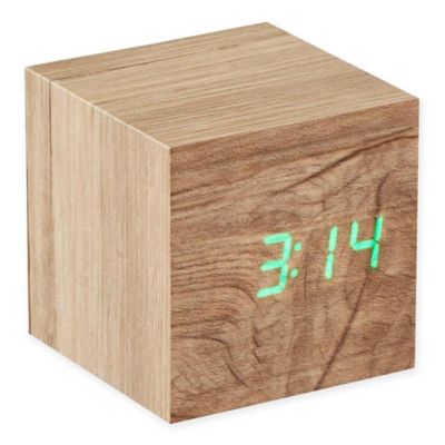 Gingko&reg; Cube Click Alarm Clock