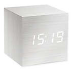 Alternate image 0 for Gingko&reg; Cube Click Alarm Clock in White